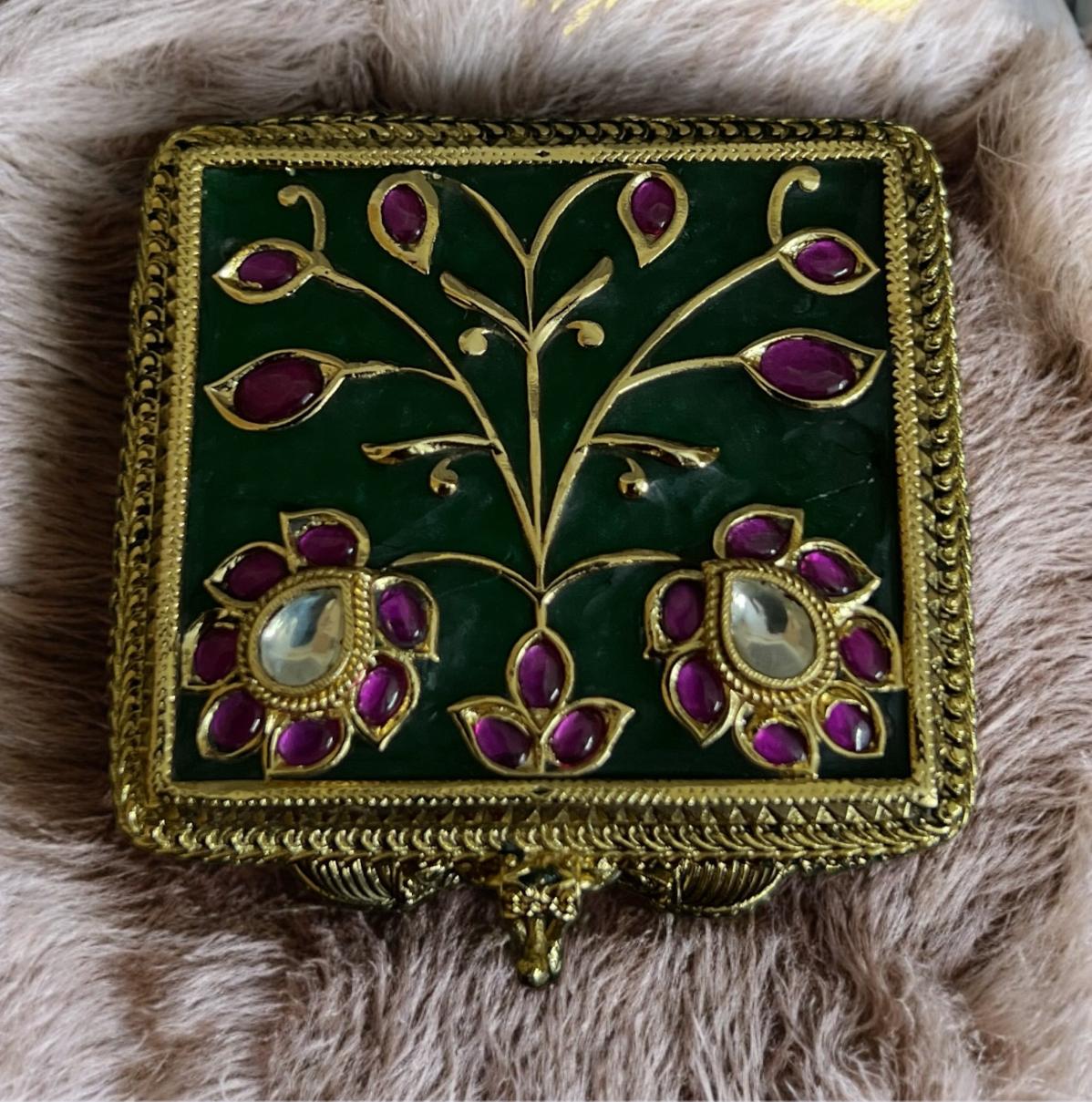 kumkum Box Brass