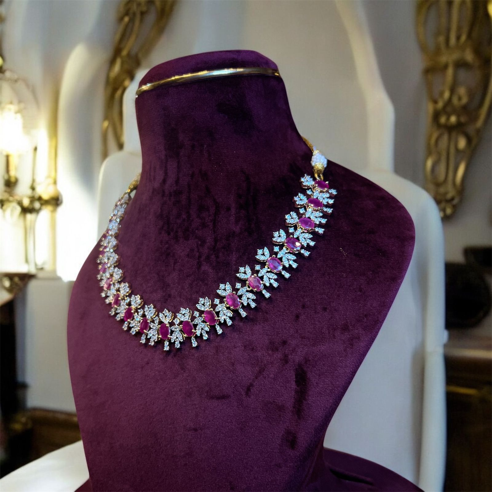 Diamond Replica necklace set