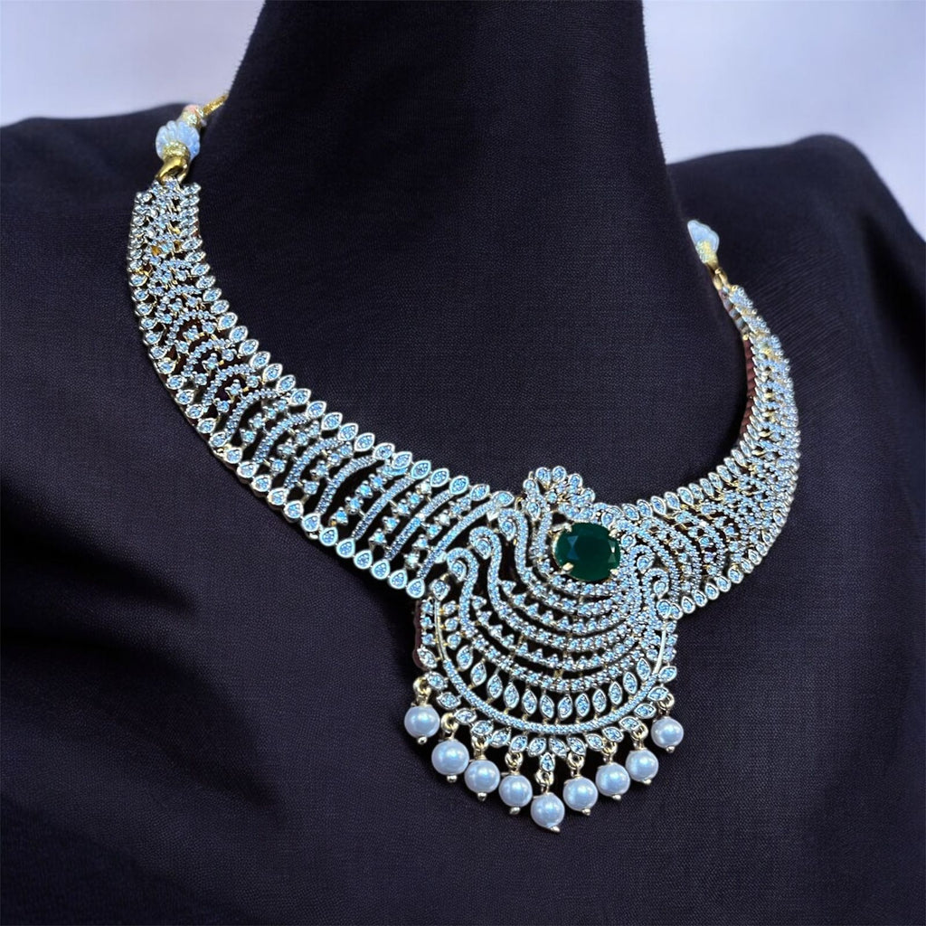 Complete Diamond look necklace set