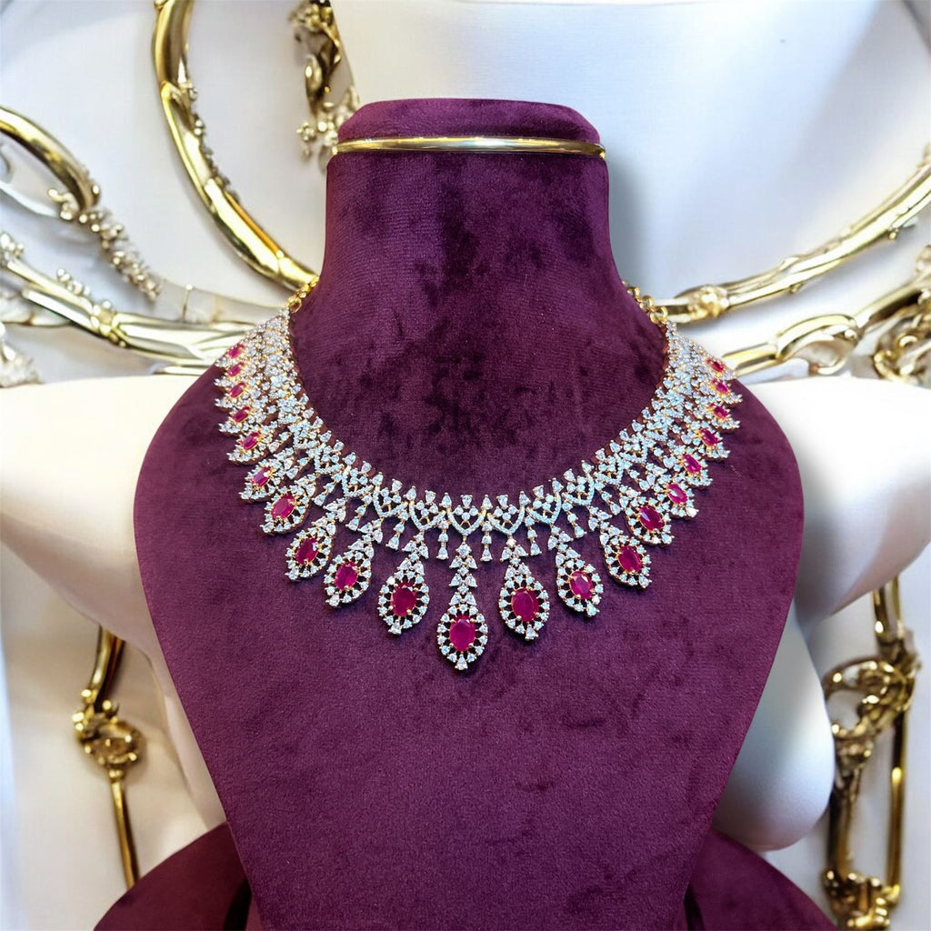 DIAMOND REPLICA NECKLACE SET