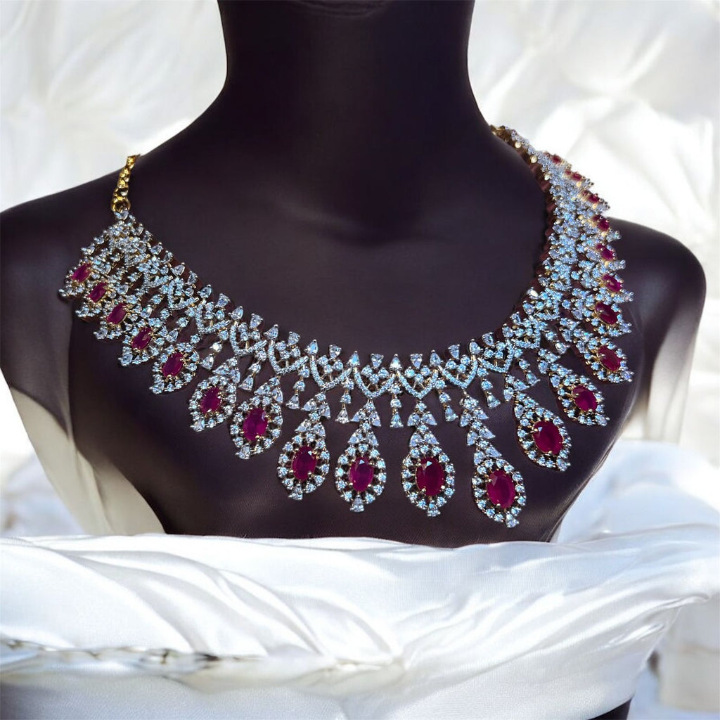 DIAMOND REPLICA NECKLACE SET